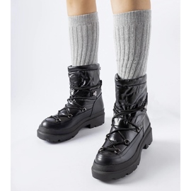 Cizme de zăpadă negre cu manșetă Eagleville negru 1