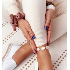 Espadrile din piele pe talpă împletită Big Star HH274506 Alb 3