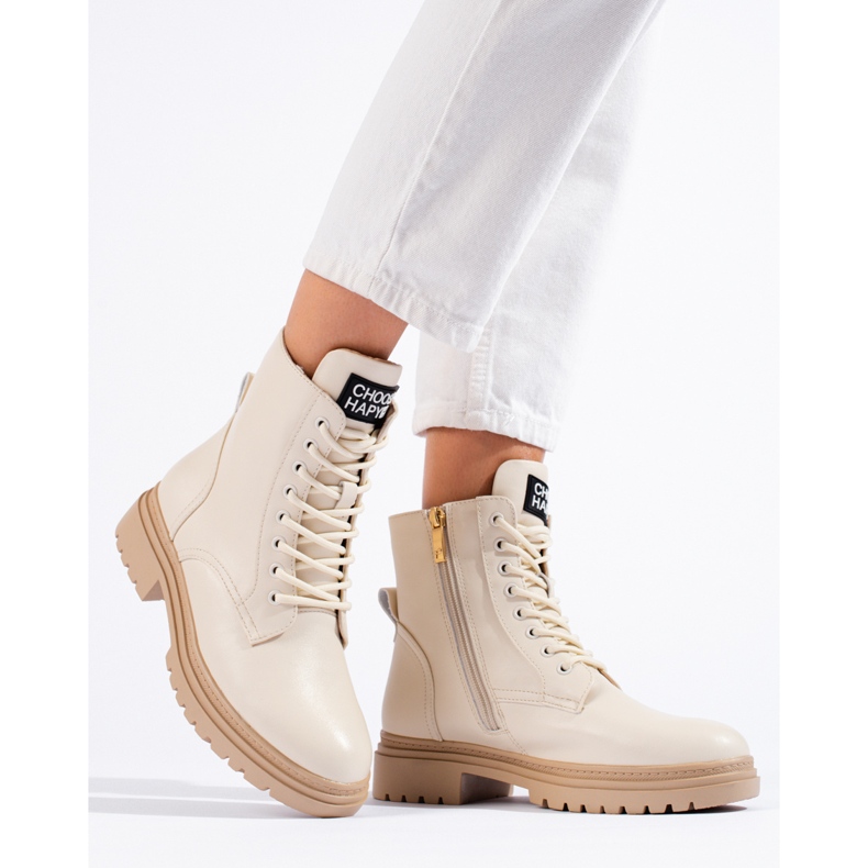 W. Potocki Pantaloni muncitori de damă bej de la Potocki 1 W. Potocki Pantaloni muncitori de damă bej de la Potocki 1