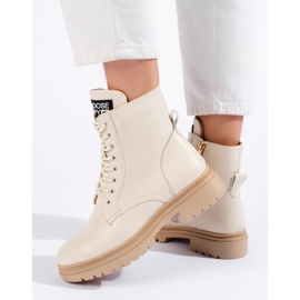 W. Potocki Pantaloni muncitori de damă bej de la Potocki 2 W. Potocki Pantaloni muncitori de damă bej de la Potocki 2