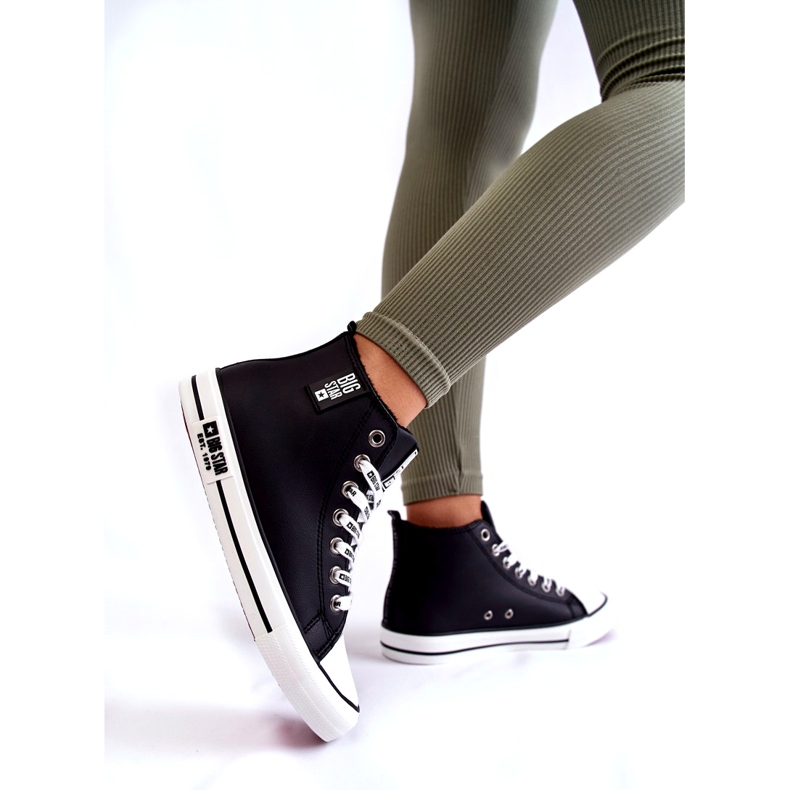 Pantofi Classic High Izolați Big Star KK274598 Negri negru 4