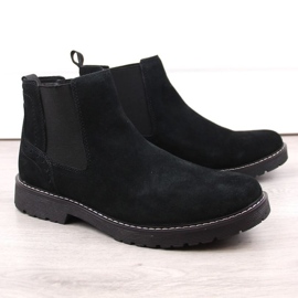 Botine Filippo M PAW499A din piele, negre negru 1