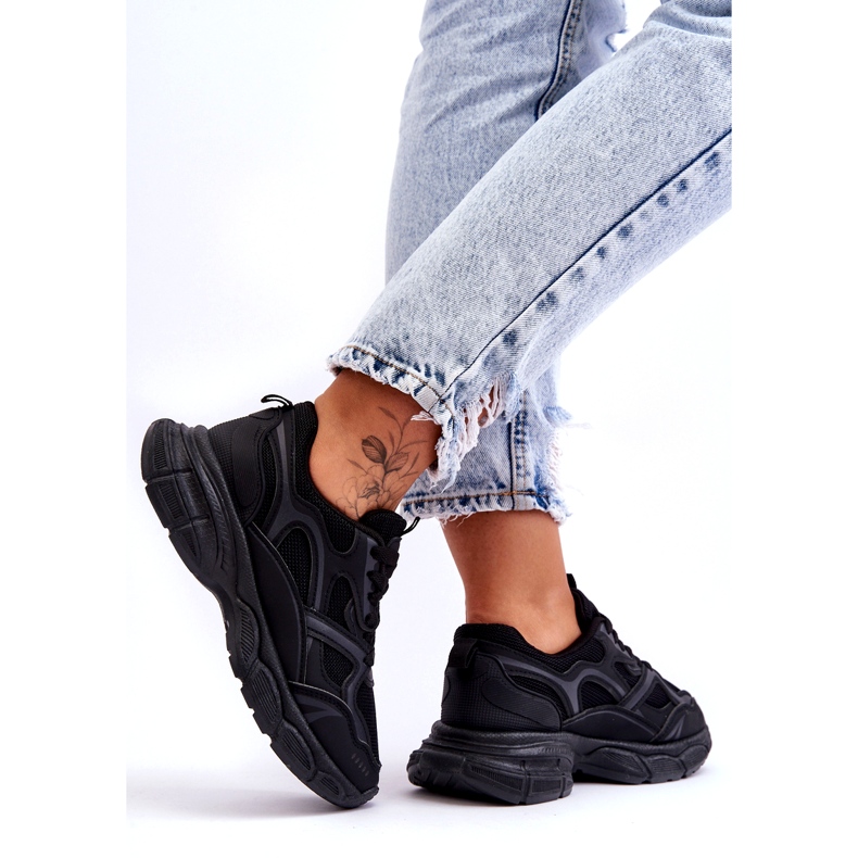 Pantofi sport negri de damă negru 3