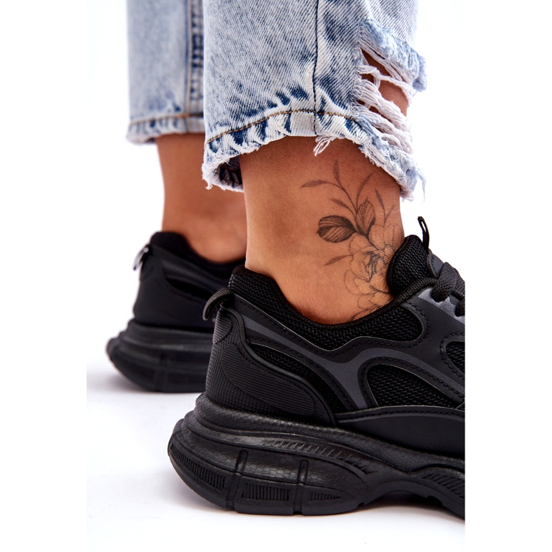 Pantofi sport negri de damă negru 5