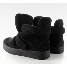 GF-jx29 Tenisi negri din piele intoarsa negru 1