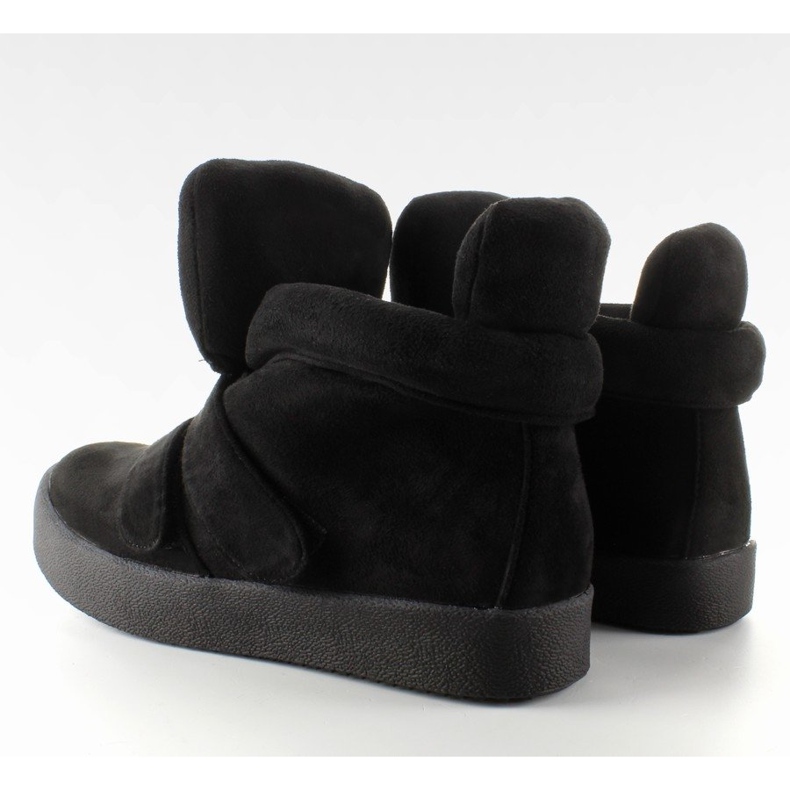 GF-jx29 Tenisi negri din piele intoarsa negru 1