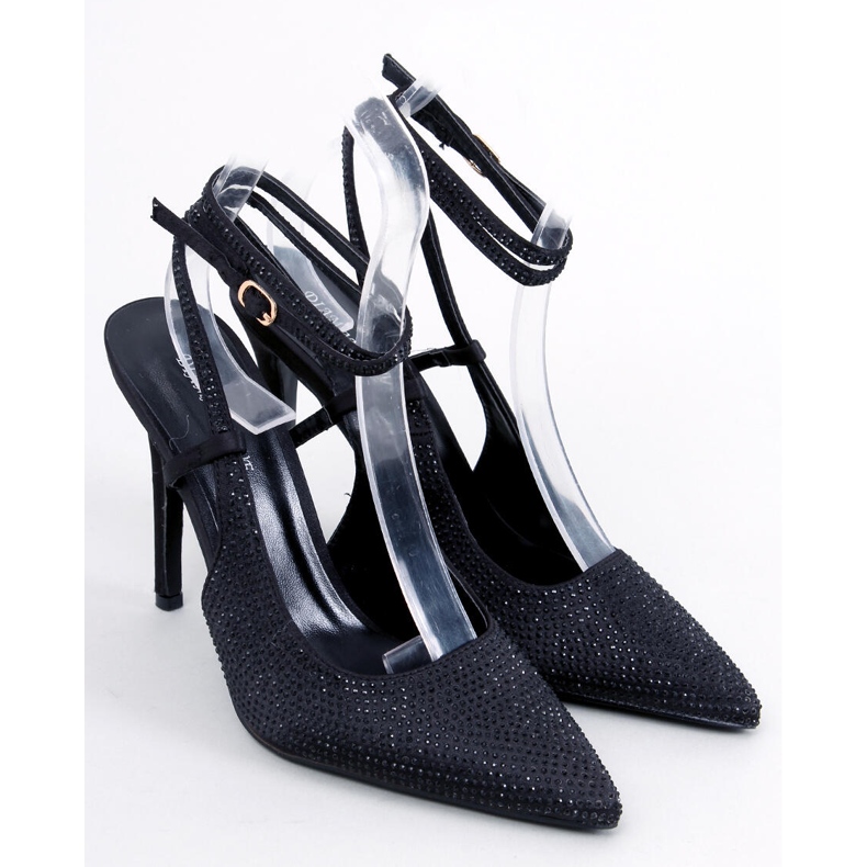 Ace legate cu pietre Bonnie Black negru 1