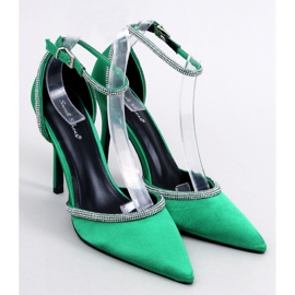 Pompe cu toc înalt cu zirconiu cubic Conway Green verde 1