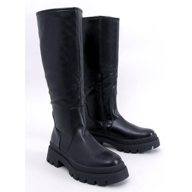 Cizme Dillard Black cu talpa groasa negru 1 Cizme Dillard Black cu talpa groasa negru 1