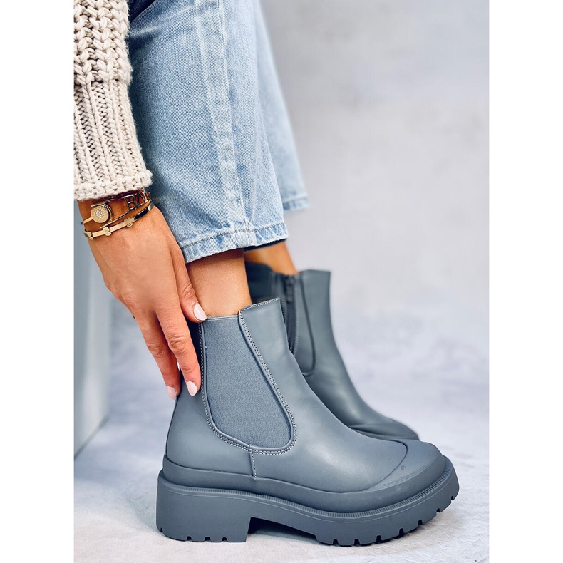 Cizme Jodhpur Carey LT.BLUE albastru 2