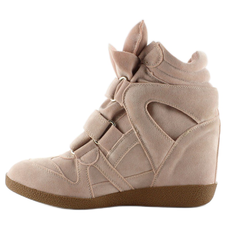 JT19 Tenisi roz din piele intoarsa 1