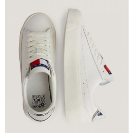 Pantofi Tommy Hilfiger Vulc Leather Plat Lc M EN0EN02284YBL alb 3