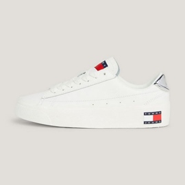 Pantofi Tommy Hilfiger Vulc Leather Plat Lc M EN0EN02284YBL alb 4