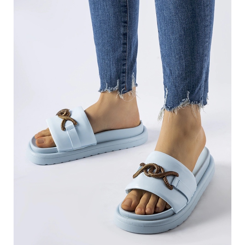 Frédérique sandale albastre cu platformă albastru 1