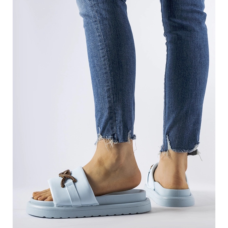 Frédérique sandale albastre cu platformă albastru 2