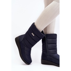 Cizme de zapada izolate cu pene, Calena bleumarin albastru 2
