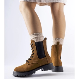 Cizme maro cu talpă Swinford masivă 1