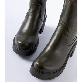 Botine Hattiesburg de culoare verde închis 2 Botine Hattiesburg de culoare verde închis 2