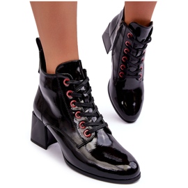 Botine cu siret S.Barski MR870-66 Negru 8