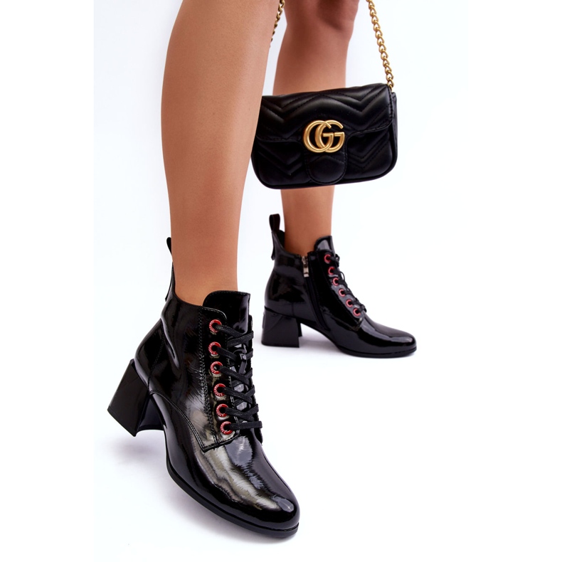 Botine cu siret S.Barski MR870-66 Negru 6