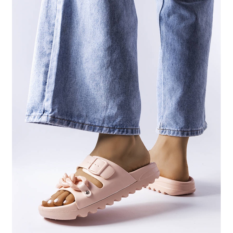 Tobogane de cauciuc roz Étoile 1