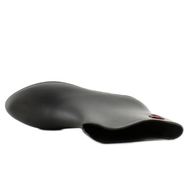 Botine mate D34 Black negru 2