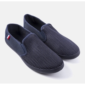 Tenisi ajurati pentru bărbați, albastru marin, de la Garibaldi 1 Tenisi ajurati pentru bărbați, albastru marin, de la Garibaldi 1