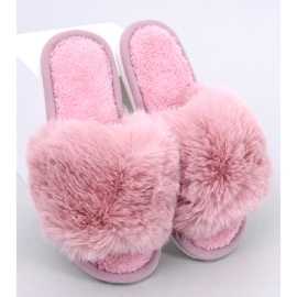 Papuci Kemars Pink blana cu varf deschis roz 1