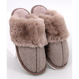 Papuci barbati Gregory Brown bej 1