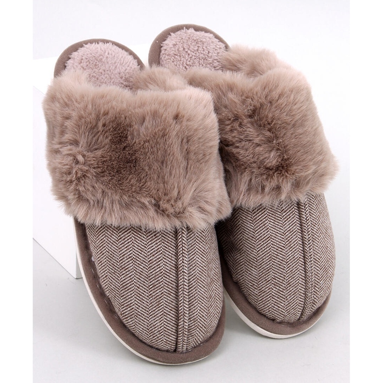 Papuci barbati Gregory Brown bej 1