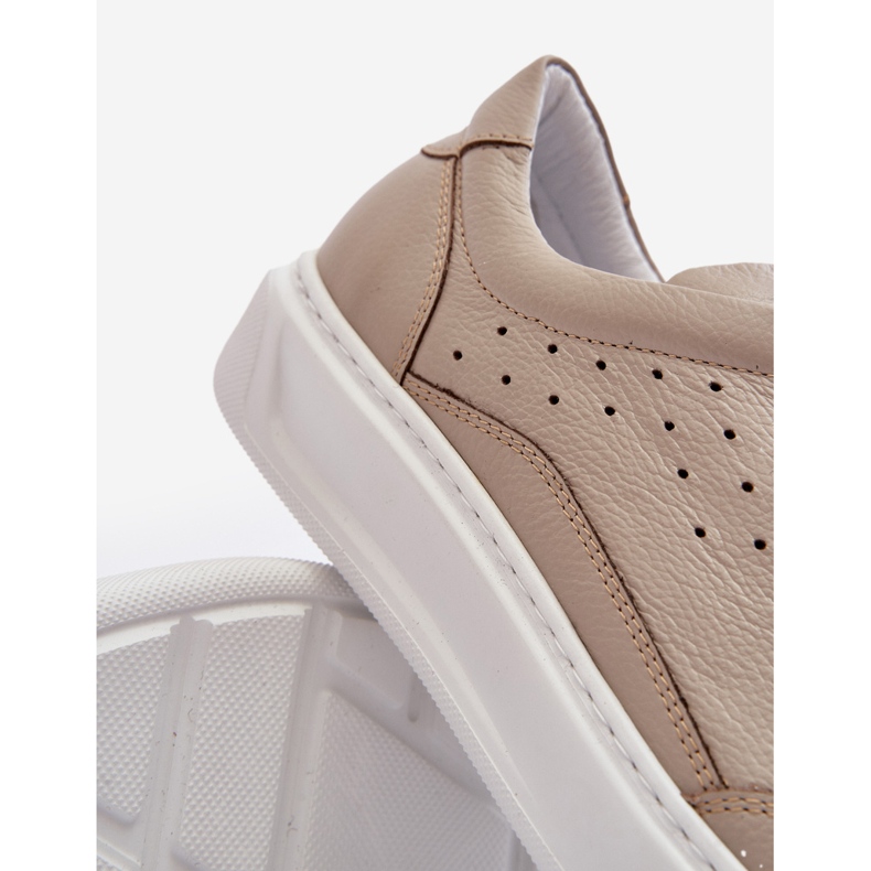 Pantofi sport din piele pentru bărbați Zazoo 1544 bej 2