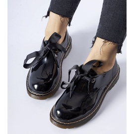 Pantofi negri lacuiti cu fundita Rodriguez negru 1