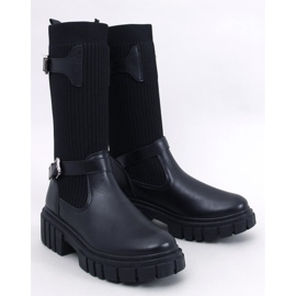 Ghete Rhea Black cu partea superioară flexibilă negru 1