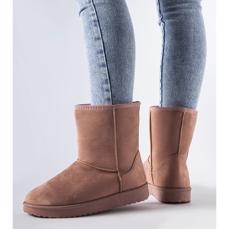 Cizme de zăpadă clasice Libero izolate roz 1