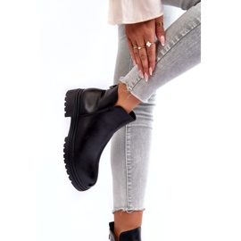 Cizme pentru femei Negru izolat din piele ecologică 2