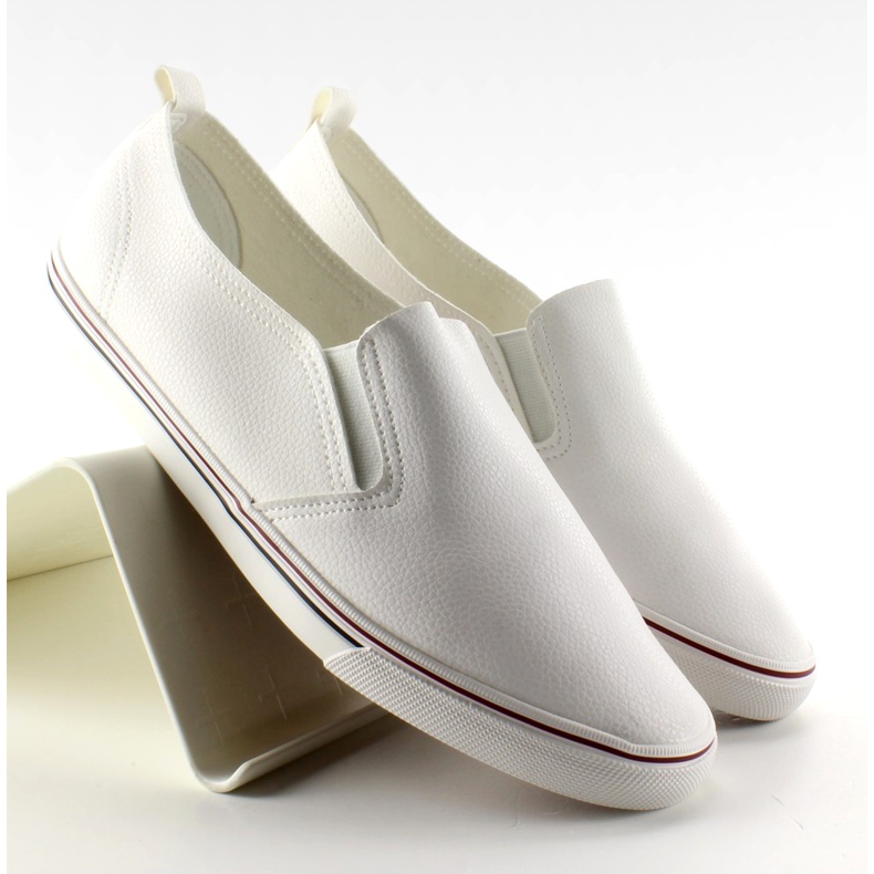 Tenisi negri slipon BL88P White alb 1