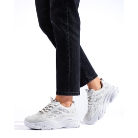 Adidași de damă Shelovet pe talpă groasă, gri 1