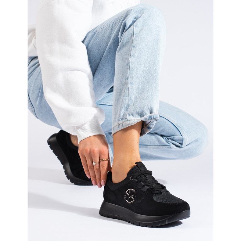 Pantofi sport dama Vinceza negri negru 1