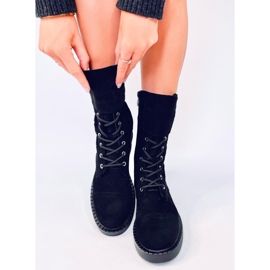 Bradys Botine ajurate negre negru 2