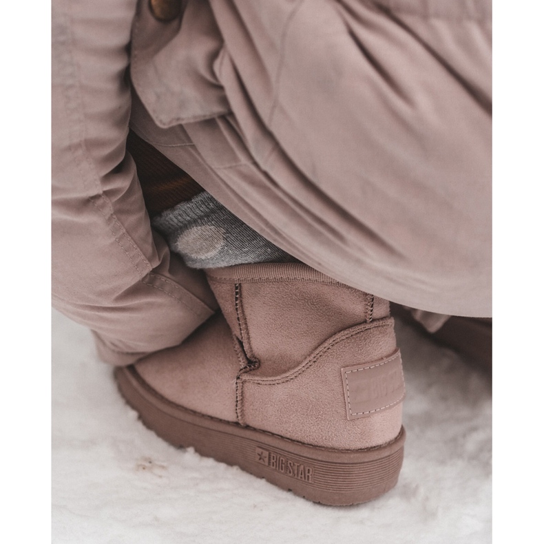 Cizme De Zapada Izolatoare Copii Cu Fermoar Roz Big Star MM374101 1 Cizme De Zapada Izolatoare Copii Cu Fermoar Roz Big Star MM374101 1