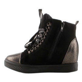 Adidași cu lanțuri R72 Black negru 1