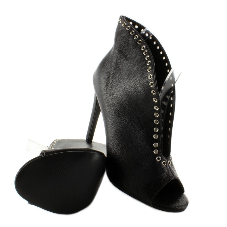 Botine Stilettos Cu Știfturi Hp-36 Negru 2