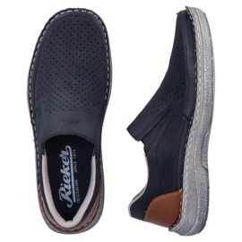 Pantofi ajurati Rieker M RKR579 comozi, bleumarin albastru 3