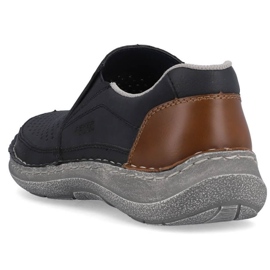 Pantofi ajurati Rieker M RKR579 comozi, bleumarin albastru 5