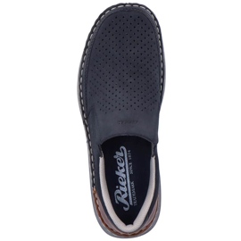 Pantofi ajurati Rieker M RKR579 comozi, bleumarin albastru 6