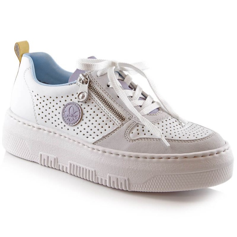 Pantofi albi Rieker W RKR589 comozi 2