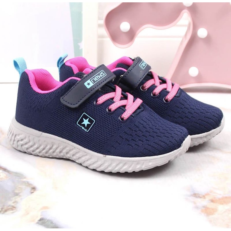 NEWS Pantofi sport Jr EVE396A, bleumarin 2