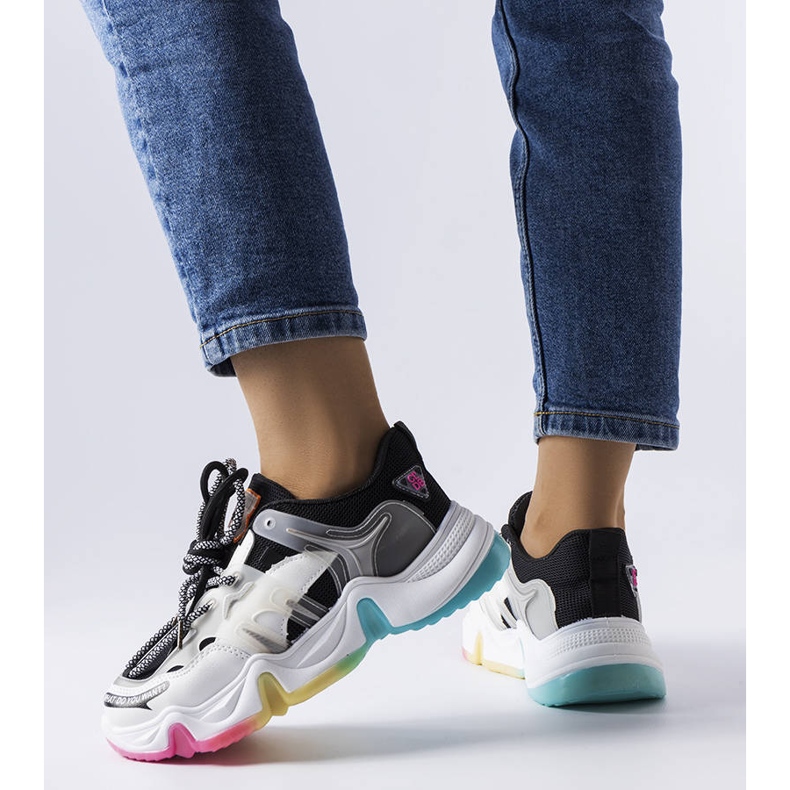 Tenisi negri din materiale mixte de la Grondin negru 1