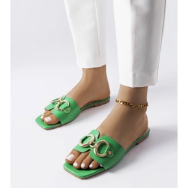 Tobogane verzi elegante cu lant de la Corbin verde 1