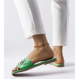 Tobogane verzi elegante cu lant de la Corbin verde 2